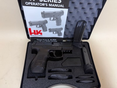 USED Heckler & Koch VP9SK 9mm Subcompact – Night Sights, Three Magazines, Factory Case - Image 1 of 8