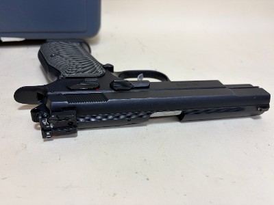 USED EAA Tanfoglio Witness 10mm Auto Competition Pistol – Made in Italy, Adjustable Sights, Extra Wood Grips - Image 4 of 7