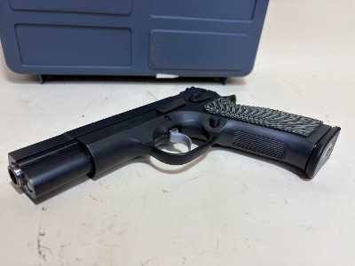 USED EAA Tanfoglio Witness 10mm Auto Competition Pistol – Made in Italy, Adjustable Sights, Extra Wood Grips - Image 2 of 7