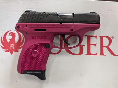 Ruger LC9 9mm Compact Pistol Raspberry Pink Frame (1) Mag Box - Image 1 of 2