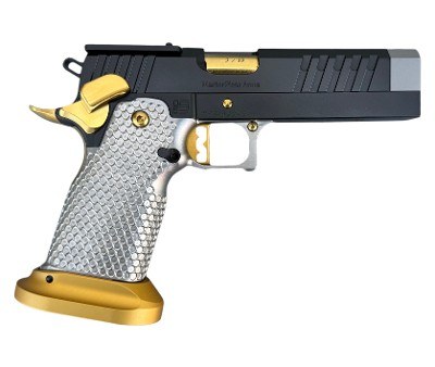 Masterpiece Arms DS9 Hybrid Limited LOC V2 9mm Matte Silver, Black & Gold 2011 S2 Grip DS9LIMITED-LOCV2 - Image 2 of 2