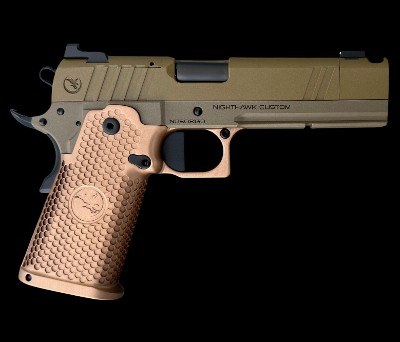 Nighthawk Sand Hawk TRS Comp IOS 9mm FDE Optics Ready 1911 2011 0803 Sandhawk - Image 1 of 3