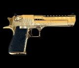 Factory Blem Magnum Research Desert Eagle 44 Mag Titanium Gold Tiger Stripe DE44TG-TS - Image 1 of 2