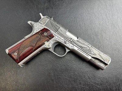Colt 1911 Altamont Dragon 38 Super AAA Grade Engraving Stainless 5
