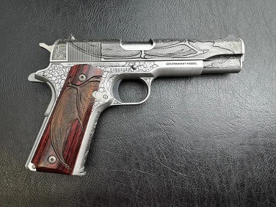 Colt 1911 Altamont Dragon 38 Super AAA Grade Engraving Stainless 5