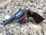 S&W MODEL 66 NO DASH, 4 IN, STAINLESS, 357 MAG, 2 SET FACT GRIPS, MFG 1973, COLLECTOR REVOL - 8 of 14