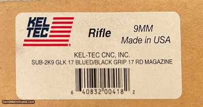 KEL TEC SUB 2000 NEW IN BOX 9MM OPEN DOT SIGHT & LASER/LIGHT - Image 15 of 16