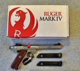 RUGER MARK IV 100 ANNIVERSARY NIB PISTOL AND KNIFE - 6 of 14