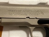 Colt 1981 series 70 Government Model 1911 .45 auto satin nickel finish NIB - 3 of 9