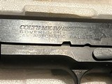 1982 Colt series 70 MK IV Government Model .45 auto NIB - 3 of 11