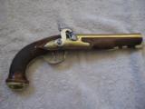 French pistol percussion 1830 NAVY OFFICER mounted while bronze - 1 of 13