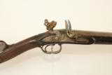 1700s Engraved Belgian Flintlock Double Barrel Shotgun with Carved Stock - 2 of 17