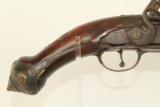 Antique Mediterranean 1700s Flintlock Pirate & Cavalry Pistol - 4 of 10