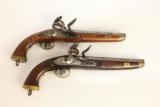 PAIR of Napoleonic Wars Belgian British NAVY Flintlock Pistols / Late 1700s Early 1800s Napoleonic Wars & War of 1812 - 1 of 25