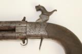 Antique Engraved English Boxlock Swivel Barrel Percussion Pistol - 4 of 6