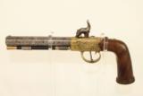 A favorite ofPresident Andrew Jackson / Antique Engraved Brass Taratt of London Percussion Pistol - 1 of 15