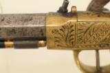 A favorite ofPresident Andrew Jackson / Antique Engraved Brass Taratt of London Percussion Pistol - 14 of 15