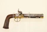 A favorite ofPresident Andrew Jackson / Antique Engraved Brass Taratt of London Percussion Pistol - 3 of 15
