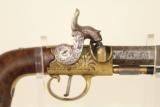 A favorite ofPresident Andrew Jackson / Antique Engraved Brass Taratt of London Percussion Pistol - 4 of 15