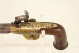 A favorite ofPresident Andrew Jackson / Antique Engraved Brass Taratt of London Percussion Pistol - 10 of 15