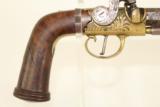 A favorite ofPresident Andrew Jackson / Antique Engraved Brass Taratt of London Percussion Pistol - 6 of 15