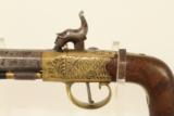 A favorite ofPresident Andrew Jackson / Antique Engraved Brass Taratt of London Percussion Pistol - 7 of 15