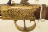 A favorite ofPresident Andrew Jackson / Antique Engraved Brass Taratt of London Percussion Pistol - 13 of 15
