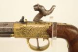 A favorite ofPresident Andrew Jackson / Antique Engraved Brass Taratt of London Percussion Pistol - 12 of 15