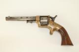 Antique E.A. Prescott Pocket Model Civil War Revolver Patent Infringement w Serial Number 18! - 6 of 12