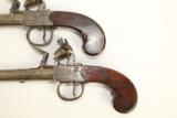 Antique 1770s Jackson of Tenterden English Flintlock Pistols Revolutionary War Era Cased Matching Pistols - 8 of 11