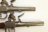Antique 1770s Jackson of Tenterden English Flintlock Pistols Revolutionary War Era Cased Matching Pistols - 7 of 11