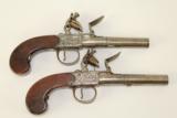 Antique 1770s Jackson of Tenterden English Flintlock Pistols Revolutionary War Era Cased Matching Pistols - 4 of 11