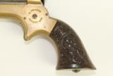 Antique 1859 Sharps Model 1 Pepperbox Civil War with BEAUTIFUL Gutta Percha Grips & Brass Frame - 6 of 9
