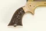 Antique 1859 Sharps Model 1 Pepperbox Civil War with BEAUTIFUL Gutta Percha Grips & Brass Frame - 3 of 9