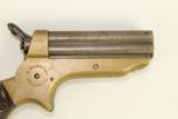 Antique 1859 Sharps Model 1 Pepperbox Civil War with BEAUTIFUL Gutta Percha Grips & Brass Frame - 4 of 9