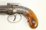 Antique 1830-1865 Allen & Thurber Bar Hammer Pepperbox / First American Double Action Revolving Pistol - 7 of 10