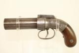 Antique 1830-1865 Allen & Thurber Bar Hammer Pepperbox First American Double Action Revolving Pistol - 16 of 22