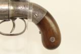 Antique 1830-1865 Allen & Thurber Bar Hammer Pepperbox First American Double Action Revolving Pistol - 17 of 22
