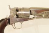 Rare Antique Civil War NICKEL Colt Model 1860 Army Revolver In Case with Accoutrements - 22 of 25