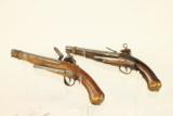RARE Pair of Antique 18th Century Spanish Empire Military Patilla Flintlock Pistols - 5 of 25