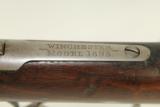 RARE Lettered Antique Winchester Flatside Model 1895 Lever Action Rifle w Lyman Peep - 9 of 19