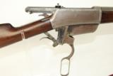 RARE Lettered Antique Winchester Flatside Model 1895 Lever Action Rifle w Lyman Peep - 1 of 19