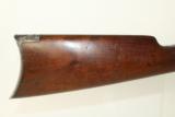 RARE Lettered Antique Winchester Flatside Model 1895 Lever Action Rifle w Lyman Peep - 15 of 19