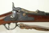 FINE Indian Wars Antique U.S. Springfield Model 1884 Trapdoor Rifle with Bayonet, Frog, Sling and Case Colors - 4 of 24