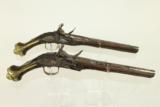 ONE OF A KIND Pair of Large Antique Ottoman Flintlock Pistols - 1 of 25