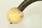 Gorgeous Antique Ottoman Flintlock Pistol with Ivory Ball Pommel - 3 of 16