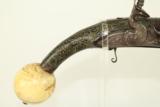 Gorgeous Antique Ottoman Flintlock Pistol with Ivory Ball Pommel - 4 of 16
