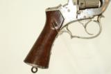 RARE Civil War Antique French Perrin 1859 Double Action Revolver with Low Serial - 7 of 14