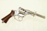 RARE Civil War Antique French Perrin 1859 Double Action Revolver with Low Serial - 6 of 14