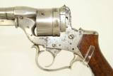 RARE Civil War Antique French Perrin 1859 Double Action Revolver with Low Serial - 4 of 14